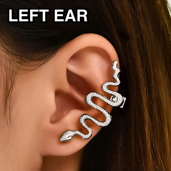Jewelry - ⚜️[𝟯/$𝟭𝟴]⚜️Snake Silver Climber Earring NEW